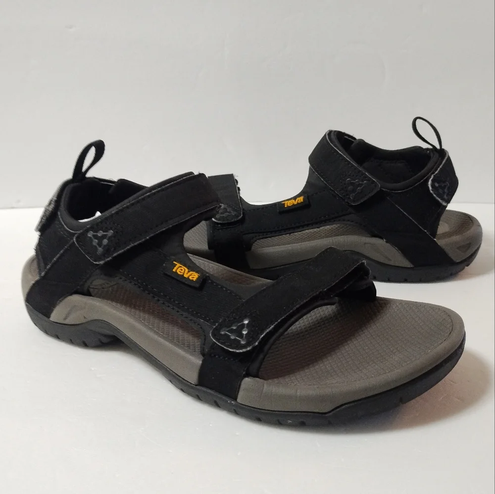 Teva Meacham Trail  Black Slingback Hiking Sandals Men’s Size 8